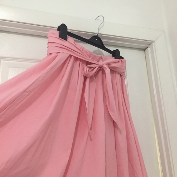 Eloquii pink full midi skirt - Picture 5 of 8